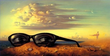 抽象的かつ装飾的 Painting - モダンコンテンポラリー05 シュルレアリスム メガネ